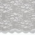 thumbnail image 1 of Zelouf Stretch Lace With Scallop With Roller Glitter  , Sewing, DIY, Crafts Fabric by the Yard, Steel Shadow, 10 Yard, 1 of 1