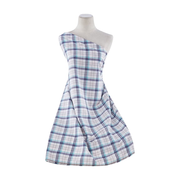 Zelouf Stretch Poplin Yarn Dye  , Sewing, DIY, Crafts Fabric by the Yard, 143 Wht/red, 3 Yard