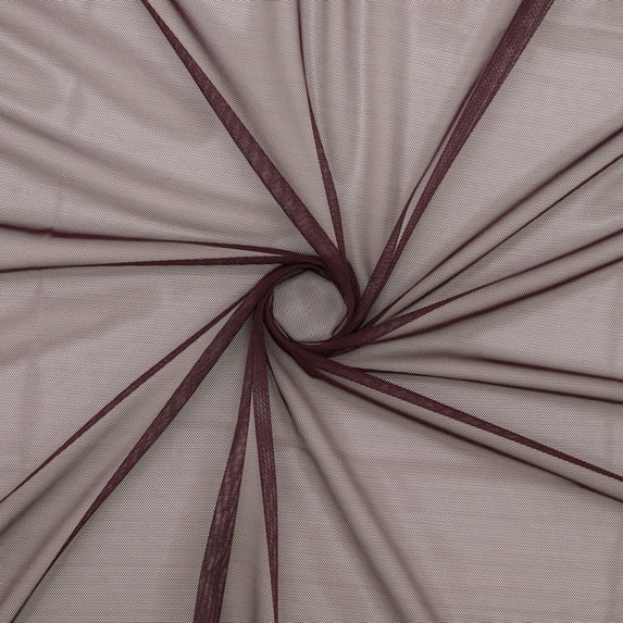Zelouf Stretch Power Mesh , Sewing, DIY, Crafts Fabric by the Yard, Arresting Mulberry, 3 Yard