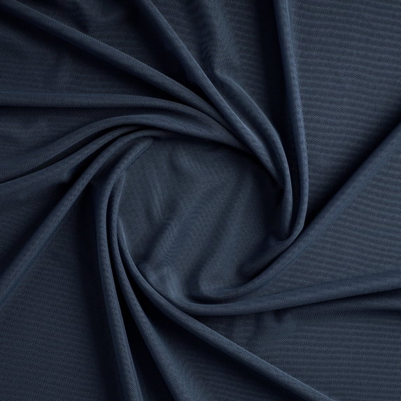 Zelouf Stretch Power Mesh , Sewing, DIY, Crafts Fabric by the Yard, Lovely Navy, 3 Yard