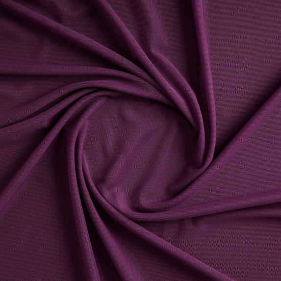 Zelouf Stretch Power Mesh , Sewing, DIY, Crafts Fabric by the Yard, Mulberry Shadow, 7 Yard