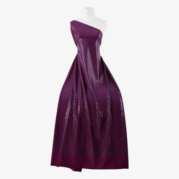 Zelouf Stretch Trans Knit , Sewing, DIY, Crafts Fabric by the Yard, Arresting Plum, 20 Yard