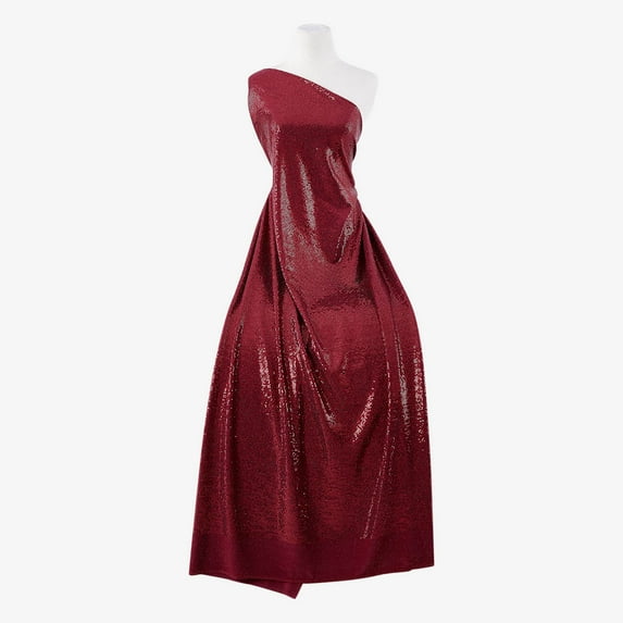 Zelouf Stretch Trans Knit , Sewing, DIY, Crafts Fabric by the Yard, Arresting Wine, 10 Yard