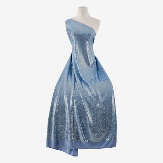 Zelouf Stretch Trans Knit , Sewing, DIY, Crafts Fabric by the Yard, Lake Allure, 7 Yard