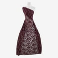 thumbnail image 1 of Zelouf Stretch Trans Lace , Sewing, DIY, Crafts Fabric by the Yard, All Brandy/sil, 5 Yard, 1 of 2