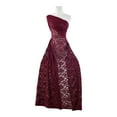 thumbnail image 1 of Zelouf Stretch Trans Lace , Sewing, DIY, Crafts Fabric by the Yard, Jewel Garnet, 3 Yard, 1 of 2