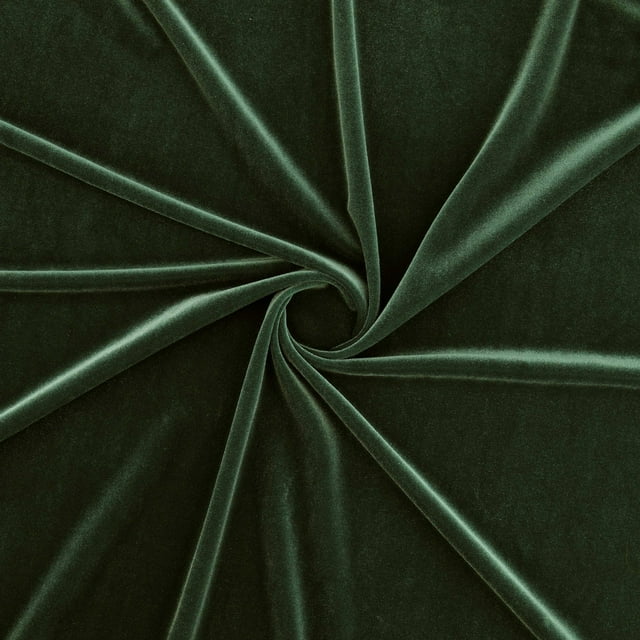Zelouf Stretch Velvet , Sewing, DIY, Crafts Fabric by the Yard, Baroque Pine, 3 Yard