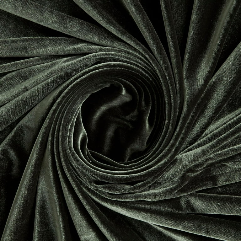 Stretch Velvet - Moss