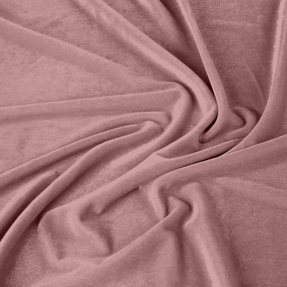 Zelouf Stretch Velvet , Sewing, DIY, Crafts Fabric by the Yard, Gg Mauve, 20 Yard