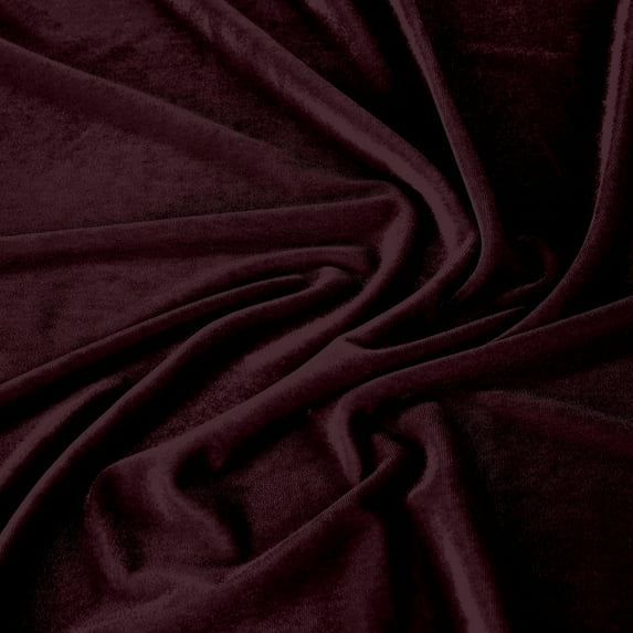 Zelouf Stretch Velvet , Sewing, DIY, Crafts Fabric by the Yard, Merlot Delight, 1 Yard