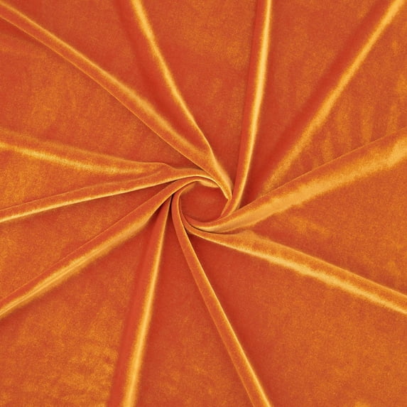 Zelouf Stretch Velvet , Sewing, DIY, Crafts Fabric by the Yard, Persimmon, 3 Yard