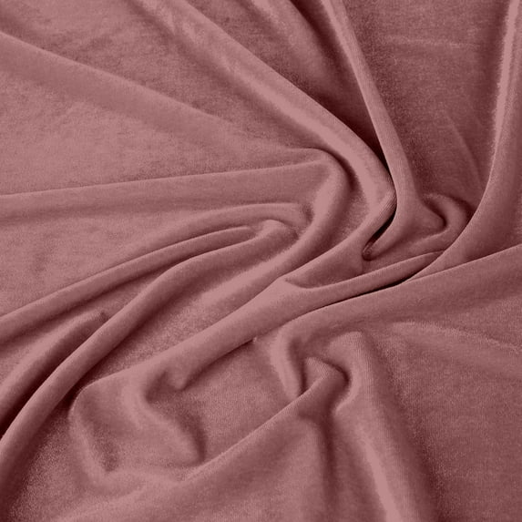 Zelouf Stretch Velvet , Sewing, DIY, Crafts Fabric by the Yard, Plaid Rose, 5 Yard