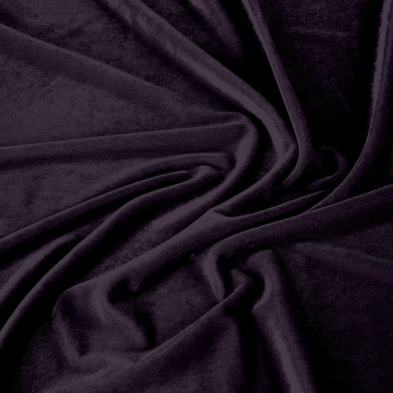 Zelouf Stretch Velvet , Sewing, DIY, Crafts Fabric by the Yard, Plum Delight, 20 Yard