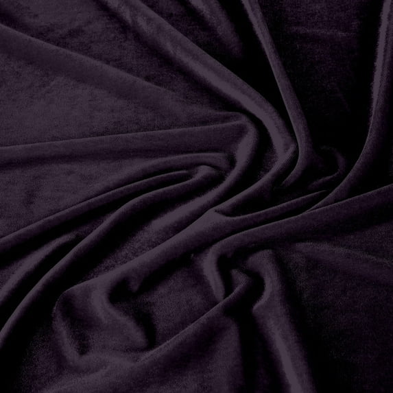Zelouf Stretch Velvet , Sewing, DIY, Crafts Fabric by the Yard, Plum Delight, 3 Yard