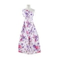 thumbnail image 1 of Zelouf Stripe And Roses On Shantung  , Sewing, DIY, Crafts Fabric by the Yard, Lilac, 20 Yard, 1 of 2