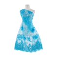 thumbnail image 1 of Zelouf Sweety Floral Corded Lace W/sequins  , Sewing, DIY, Crafts Fabric by the Yard, Audacious Teal, 7 Yard, 1 of 2