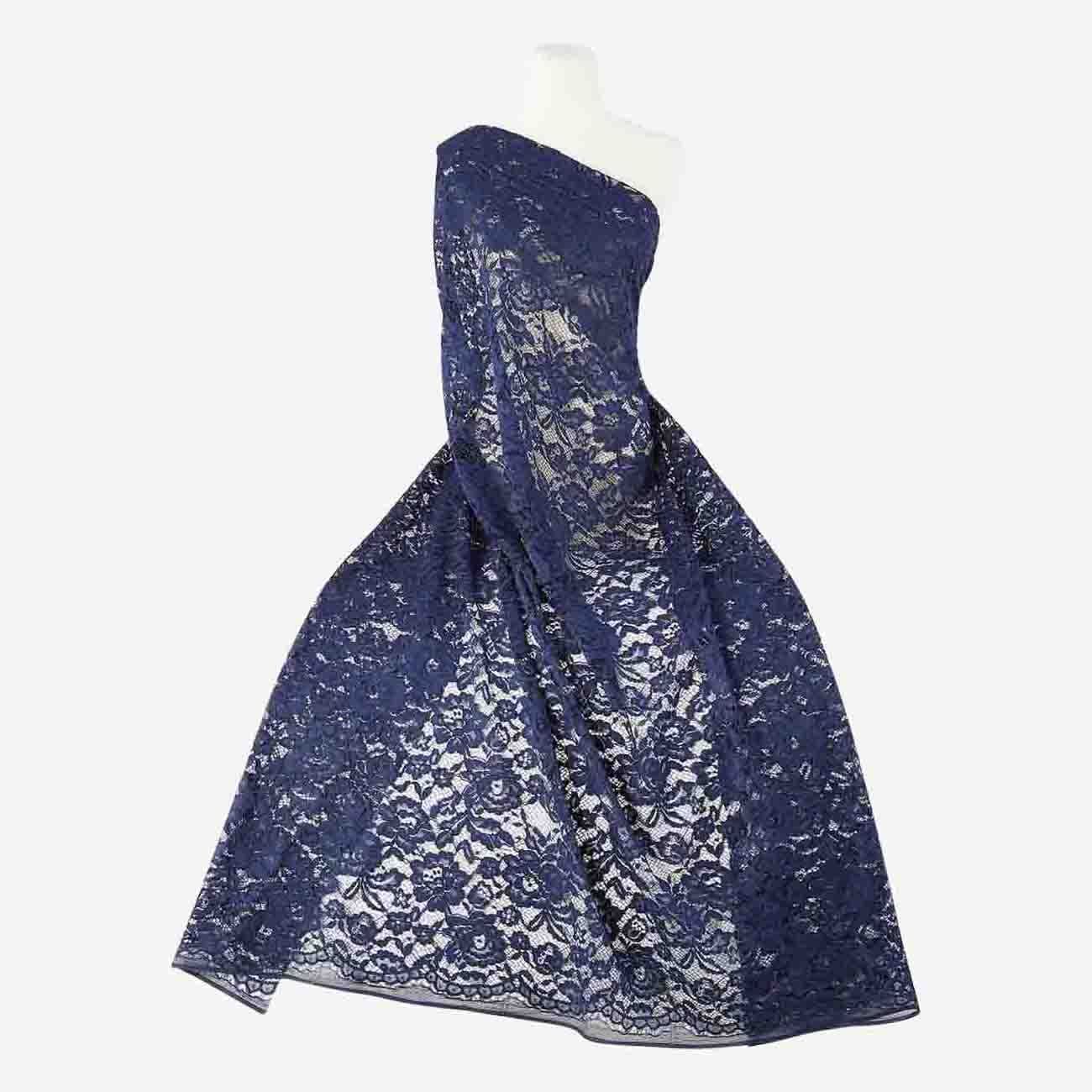 Zelouf Tasha Floral Lace , Sewing, DIY, Crafts Fabric by the Yard, Ink ...