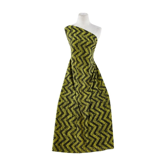 Zelouf Taylor Heather Sweater Knit Print , Sewing, DIY, Crafts Fabric by the Yard, 979 Blk/citron, 10 Yard