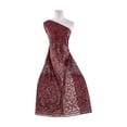 thumbnail image 1 of Zelouf Versatile Floral Lace W/sequins  , Sewing, DIY, Crafts Fabric by the Yard, Majestic Wine, 1 Yard, 1 of 2