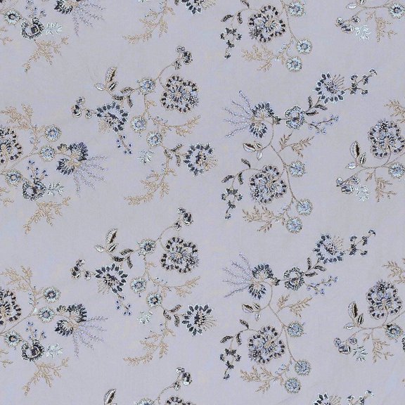 Zelouf Vine Embroidery Mesh  , Sewing, DIY, Crafts Fabric by the Yard, Black/peri, 3 Yard