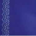 thumbnail image 1 of Zelouf Vine Eyelet Border Cdc  , Sewing, DIY, Crafts Fabric by the Yard, Indigo/peri, 5 Yard, 1 of 2