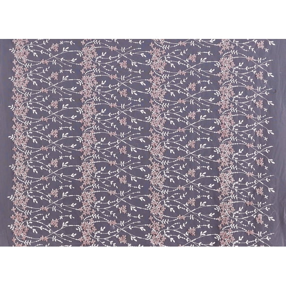 Zelouf Vine Glitter Sequins Biadere , Sewing, DIY, Crafts Fabric by the Yard, Quartz/quartz, 3 Yard