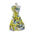 thumbnail image 1 of Zelouf Violets On Cotton Lawn  , Sewing, DIY, Crafts Fabric by the Yard, 742 Citron/blue, 7 Yard, 1 of 2
