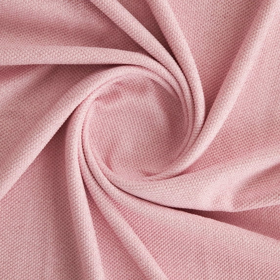 Zelouf Waffle Stretch Glitter Knit , Sewing, DIY, Crafts Fabric by the Yard, Delicate Pink, 5 Yard