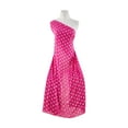 thumbnail image 1 of Zelouf Washer Chiffon With Shaky Dot Foil  , Sewing, DIY, Crafts Fabric by the Yard, Fuchsia/gold, 20 Yard, 1 of 2