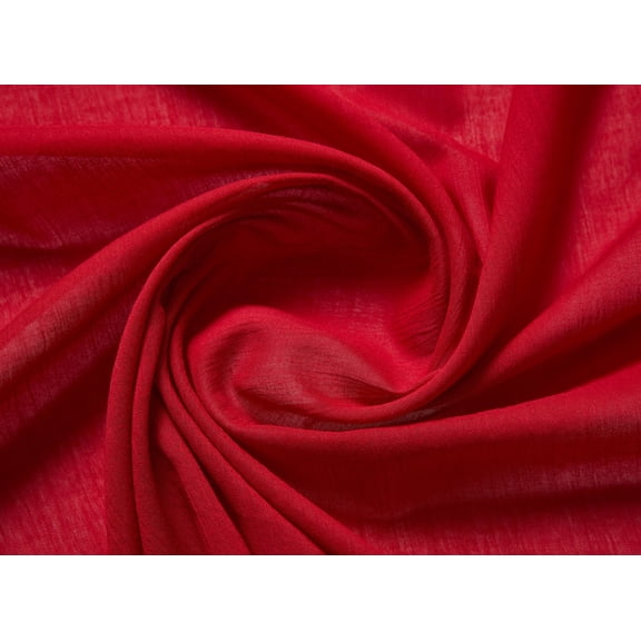 Zelouf Washer Lawn Solid , Sewing, DIY, Crafts Fabric by the Yard, 333 Skiddle Red, 3 Yard