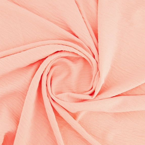 Zelouf Washer Poly , Sewing, DIY, Crafts Fabric by the Yard, Coral Wave, 20 Yard