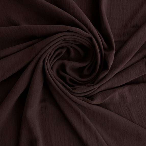 Zelouf Washer Poly , Sewing, DIY, Crafts Fabric by the Yard, Fine Chocolate, 5 Yard