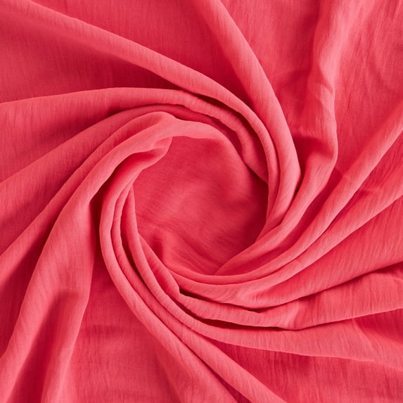 Zelouf Washer Poly , Sewing, DIY, Crafts Fabric by the Yard, Modern Coral, 50 Yard