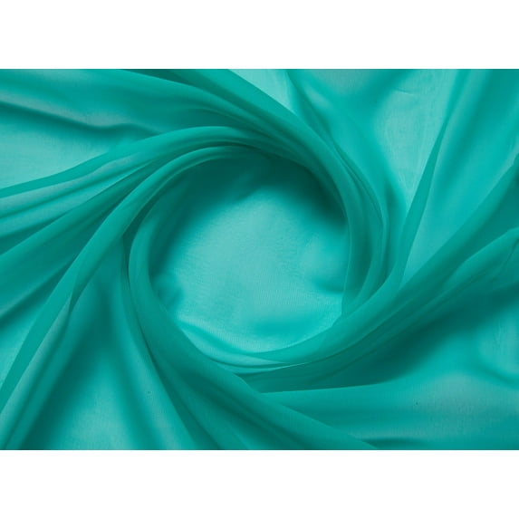 Zelouf Whisper Chiffon , Sewing, DIY, Crafts Fabric by the Yard, Mint Lily, 3 Yard
