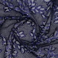 thumbnail image 1 of Zelouf Willow Floral Metallic Yarn W/sequins  , Sewing, DIY, Crafts Fabric by the Yard, Navy, 1 Yard, 1 of 2