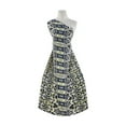 thumbnail image 1 of Zelouf Wool Dobby Print  , Sewing, DIY, Crafts Fabric by the Yard, 474 Navy/lime, 5 Yard, 1 of 2