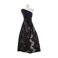 thumbnail image 1 of Zelouf Yesenia Floral Lace [1.5 Yd Panel]  , Sewing, DIY, Crafts Fabric by the Yard, Black, 3 Yard, 1 of 2