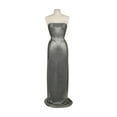 thumbnail image 1 of Zelouf Yvette Foil Crinkle Bodre  , Sewing, DIY, Crafts Fabric by the Yard, Gunmetal, 5 Yard, 1 of 3