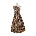 thumbnail image 1 of Zelouf Zebra Leopard Print On Charmeuse  , Sewing, DIY, Crafts Fabric by the Yard, Gold, 7 Yard, 1 of 2