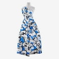 thumbnail image 1 of Zelouf Zs1503E Print Mikado  , Sewing, DIY, Crafts Fabric by the Yard, 419 Blue/blk, 20 Yard, 1 of 2