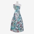 thumbnail image 1 of Zelouf Zs1610N Print Hi Mutli Chiffon  , Sewing, DIY, Crafts Fabric by the Yard, 467Aqua/wine, 3 Yard, 1 of 2