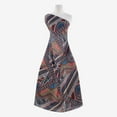 thumbnail image 1 of Zelouf Zs1703Zz Print Hi Mutli Chiffon  , Sewing, DIY, Crafts Fabric by the Yard, 934 Black/fire, 3 Yard, 1 of 2