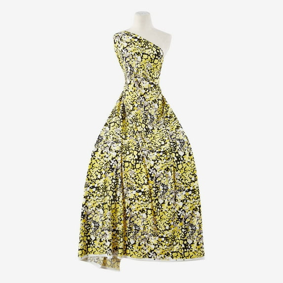 Zelouf Zs1811Sss Print Ity , Sewing, DIY, Crafts Fabric by the Yard, 951 Blk/lemon, 10 Yard