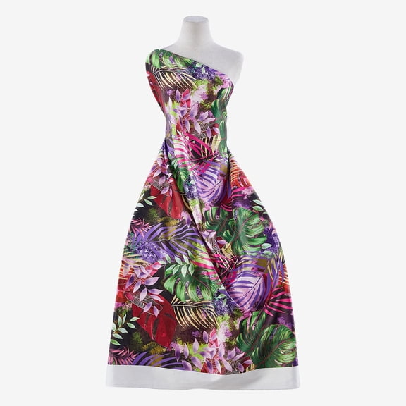 Zelouf Zs1905E Print Shakira  , Sewing, DIY, Crafts Fabric by the Yard, 336 Purple/pink, 5 Yard