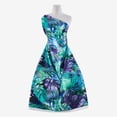 thumbnail image 1 of Zelouf Zs1905E Print Shakira  , Sewing, DIY, Crafts Fabric by the Yard, 487 Teal/sienna, 7 Yard, 1 of 2