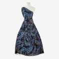 thumbnail image 1 of Zelouf Zs1907Hh Print Belle Crepe  , Sewing, DIY, Crafts Fabric by the Yard, 946 Black/cobalt, 7 Yard, 1 of 2