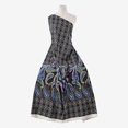 thumbnail image 1 of Zelouf Zs1907Mm Print Marocain  , Sewing, DIY, Crafts Fabric by the Yard, 947 Olive/cobalt, 3 Yard, 1 of 2