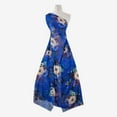 thumbnail image 1 of Zelouf Zs1910Cccc Print Lisi Clip Dot Chiffon  , Sewing, DIY, Crafts Fabric by the Yard, 442 Cobalt/neutral, 3 Yard, 1 of 2