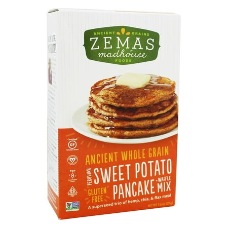 Zema's Madhouse Foods - Ancient Whole Grain Pancake + Waffle Mix Sweet Potato - 9.66 oz.