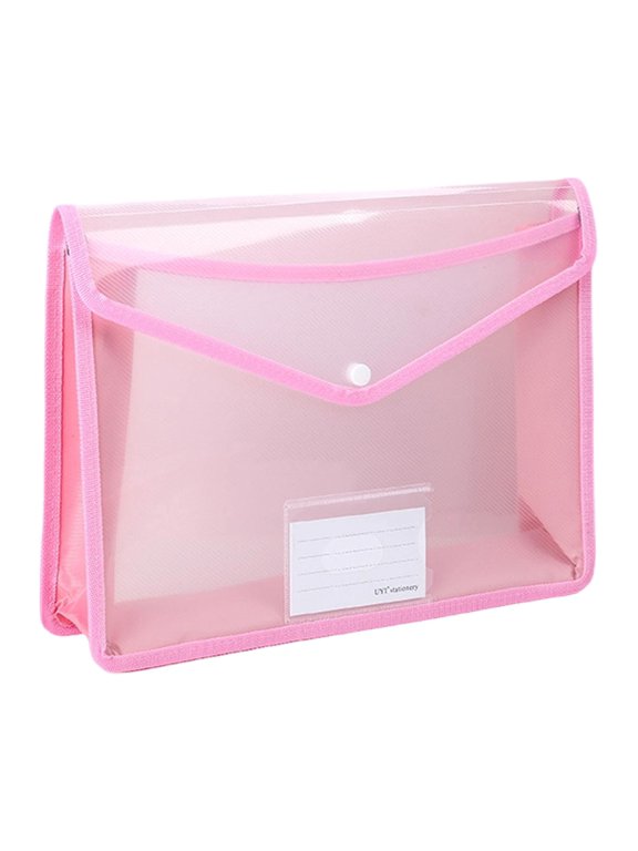 1 Pc Clear Expanding File Folder, Transparent envelopes with Closure Large Capacity Paper Organizer For Receipts Letters, Large Capacity(9.84" x 7.48")